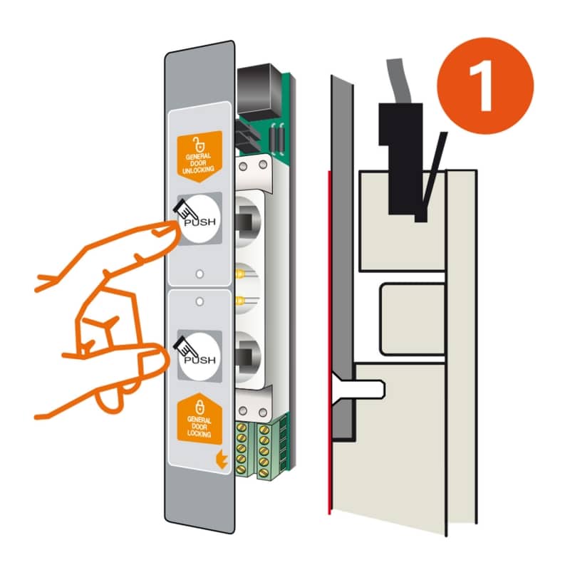 SLIM-DUALPUSH Push-button Panel - Tecnodimensione